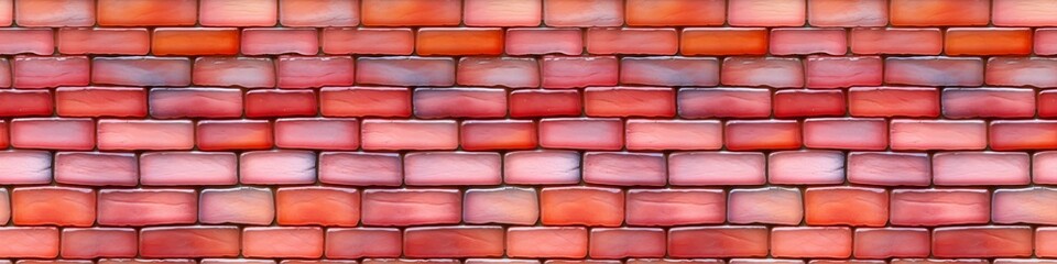 Aufkleber - Pink colored abstract grunge glass square rectangle mosaic tile mirror wall texture background banner panorama, seamless pattern