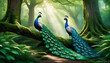 Peacock Serenade: A Love Affair in the Enchanted Forest Symphony