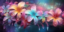 Colored Flower Background, Desktop Wallpaper