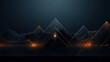 A minimalistic digital background with simple geometric elements on a dark background