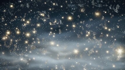 celestial white stars background illustration galaxy space, night shining, sparkling ethereal celest