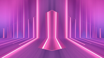 Wall Mural - ultraviolet abstract light. diode strip, light line. purple and pink gradient. modern background, ne