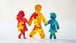 © CraftyImago - Family Support: Imagery portraying a family engaged in supportive activities ,hold hand together,