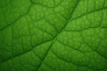 Macro of green leaves Generated by AI