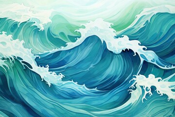  Painting waves in storm
