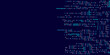 © Zero Degree - Vectors Digital data dots blue pattern pixel background. Digital technology background.