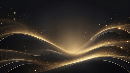 Canvas Print - Golden background template