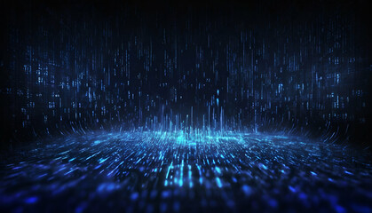 abstract binary code background concept.