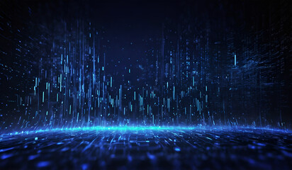 abstract binary code background concept.