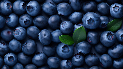 Sticker - background of the fresh blueberries