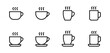 Cup of coffee icon set vector illustration