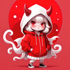 Wall Mural - red devil hoodie #3