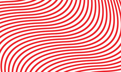 Poster - abstract red diagonal wave line pattern design.