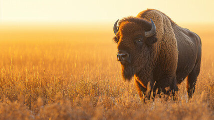 Wall Mural - american bison buffalo
