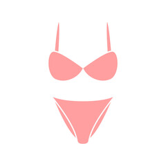 Wall Mural - bikini dress icon logo vector image