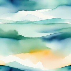 Wall Mural - abstract watercolor background