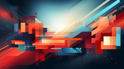 Wall Mural - abstract futurist background