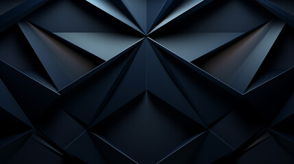 Wall Mural - abstract futurist pattern on dark background with triangle wave template. 3d rendering.