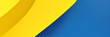 Abstrakter Grunge-Hintergrundvektor mit Pinsel und Halbtoneffekt, Template-Design-Banner mit blauem und gelbem Farbverlauf der ukrainischen Flagge