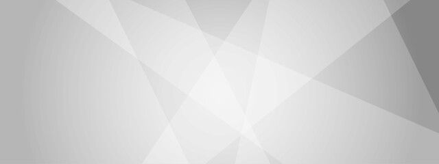 Wall Mural - abstract white and gray geometric overlay layer background on bright space with geometric decoration