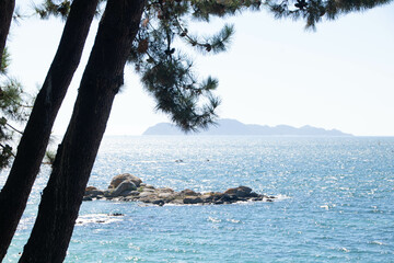 Sticker - Samil beach at Vigo in Galicia