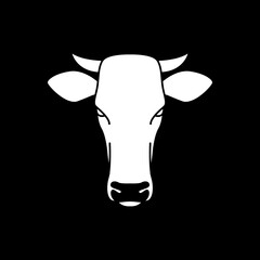 Wall Mural - cow livestock icon logo vector image