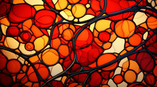 Stained Glass Blood Cells A Stained Glass Design Dep Ornament