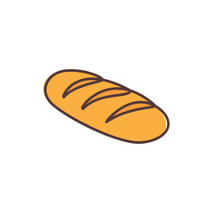 Poster - bread logo design icon vector