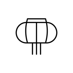 lantern line icon