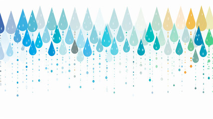 Wall Mural - Vector Illustration Abstract Raindrop Mosaic design