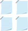 set of paper sheets