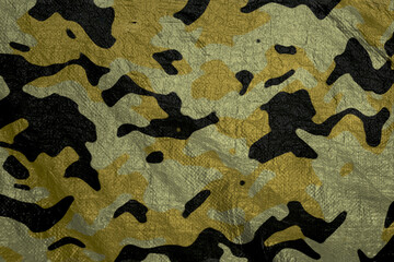 Wall Mural - army camouflage plastic  tarp texture , camo waterproof mesh background