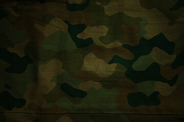 Wall Mural - army military camouflage cotton fabric texture