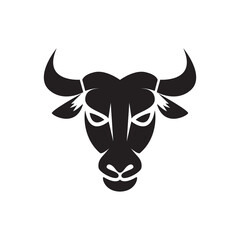 Wall Mural - cow head icon logo design vector