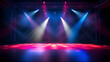 © Ashley - Modern dance stage light background with spotlight
