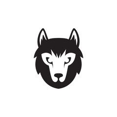 Poster - head wolf icon logo design vector