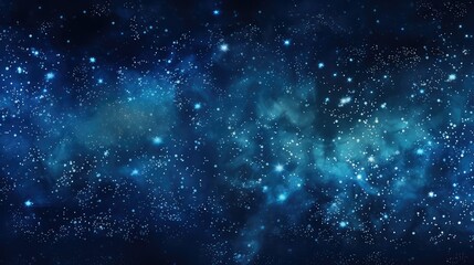 celestial blue stars background illustration night sky, space galaxy, sparkling cosmic celestial blu