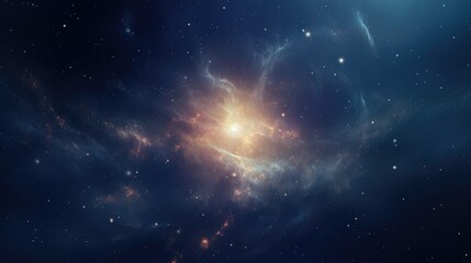 Wall Mural - Abstract universe storm space galaxy with stars