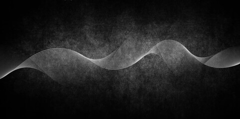 Wall Mural - diagonal line abstract wave texture background black and white,black and white wavy stripes background.Dynamic sound wave. Design element. Vector illustration.