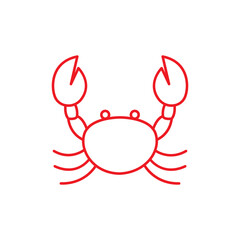 Canvas Print - crab seafood icon logo design vector