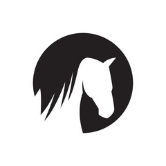 Poster - horse icon logo design vector