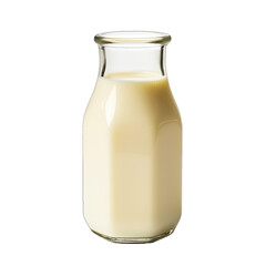 Wall Mural - A Container of Cultured Buttermilk.. Isolated on a Transparent Background. Cutout PNG.