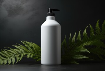 Wall Mural - Mockup bottle. Mockup bottle for product advertising. bottle shampoo