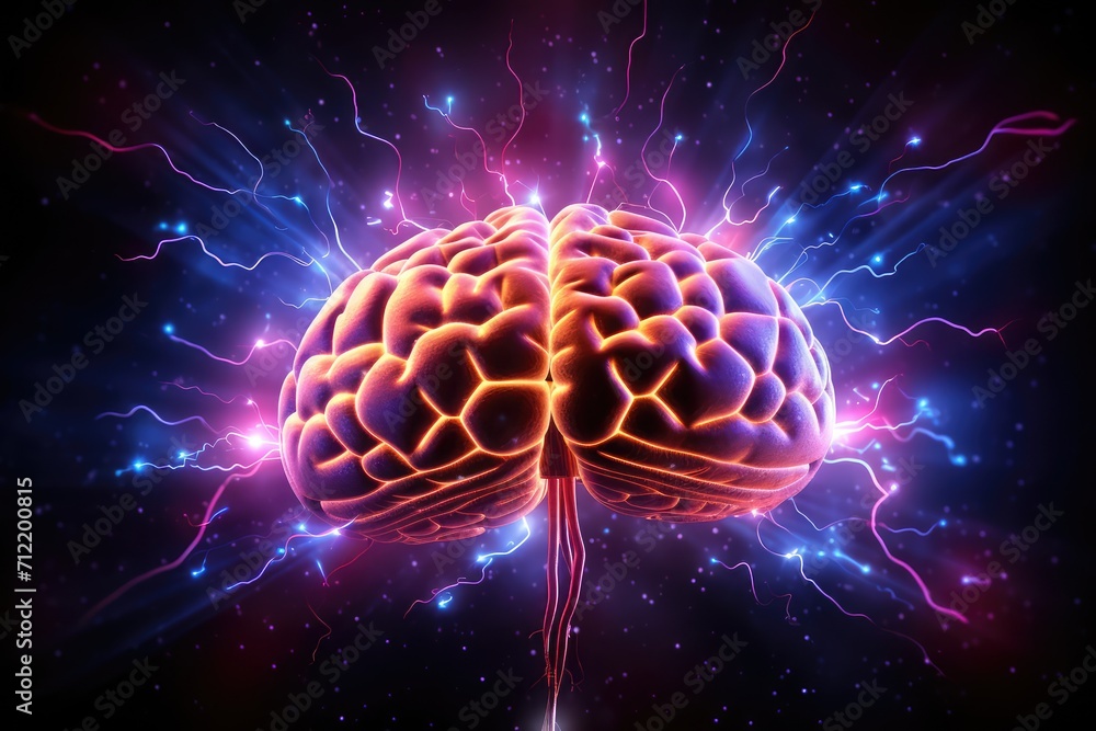 Stock-Illustration „Neurological diagram depicts various brain diseases ...