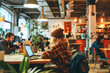 © Degimages - Digital nomads collaborating in a shared coworking space.