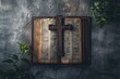 © Rax Qiu - A wooden cross resting upon an open Bible capturing the essence of Christian fait