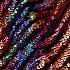 Wall Mural - Abstract seamless pattern with sequins texture