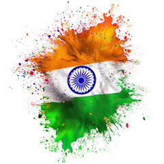 Wall Mural - Indian Tricolor flag background for Republic or Independence day.