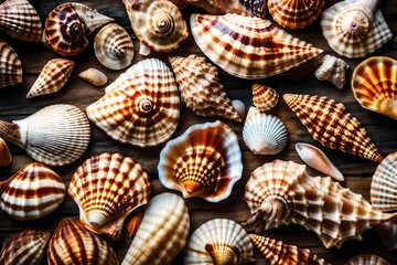 Poster - seashells on the beach