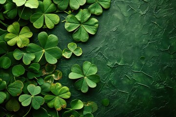 Patrick's Day concept - clover background